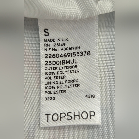 RARE MARY KATRANTZOU X TOPSHOP CARNIVAL PRINT STRAPLESS DRESS. - Picture 5 of 6